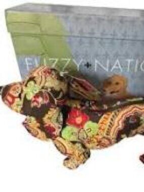 Fuzzy Nation Paisley Dachshund Dog Purse Vintage New